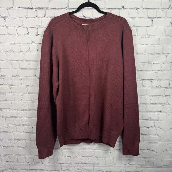 G.H. Bass & Co. Other - G.H. Bass & Co. NWT Men's Pullover Crew Neck Sweater Burgundy XL